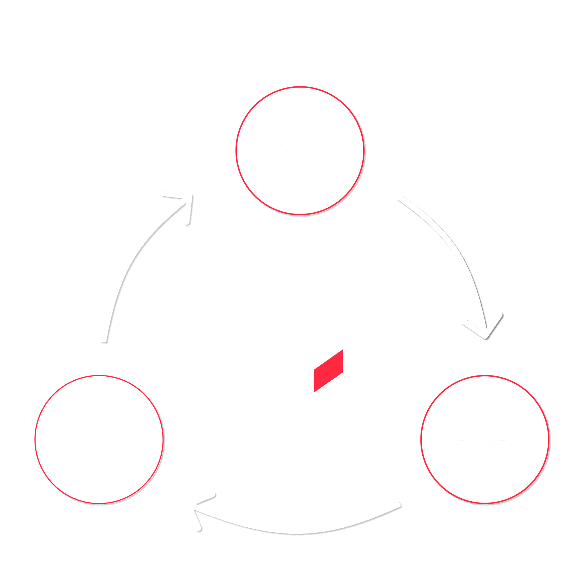 Assessment Process: Assess → Review → Train → Assess